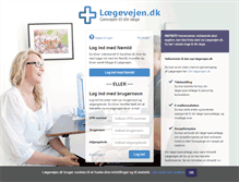 Tablet Screenshot of laegevejen.dk